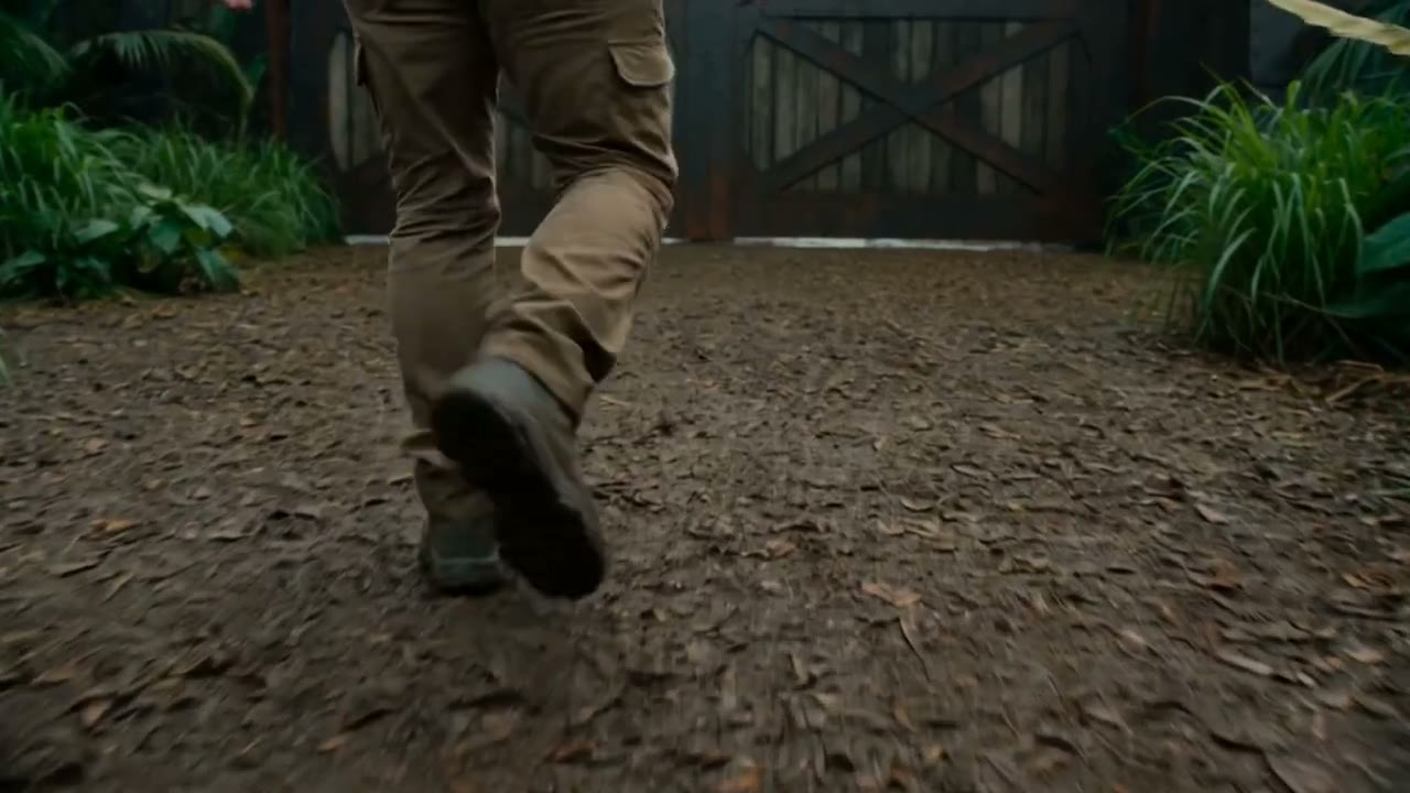 Course dans le sous-bois, caméra au sol