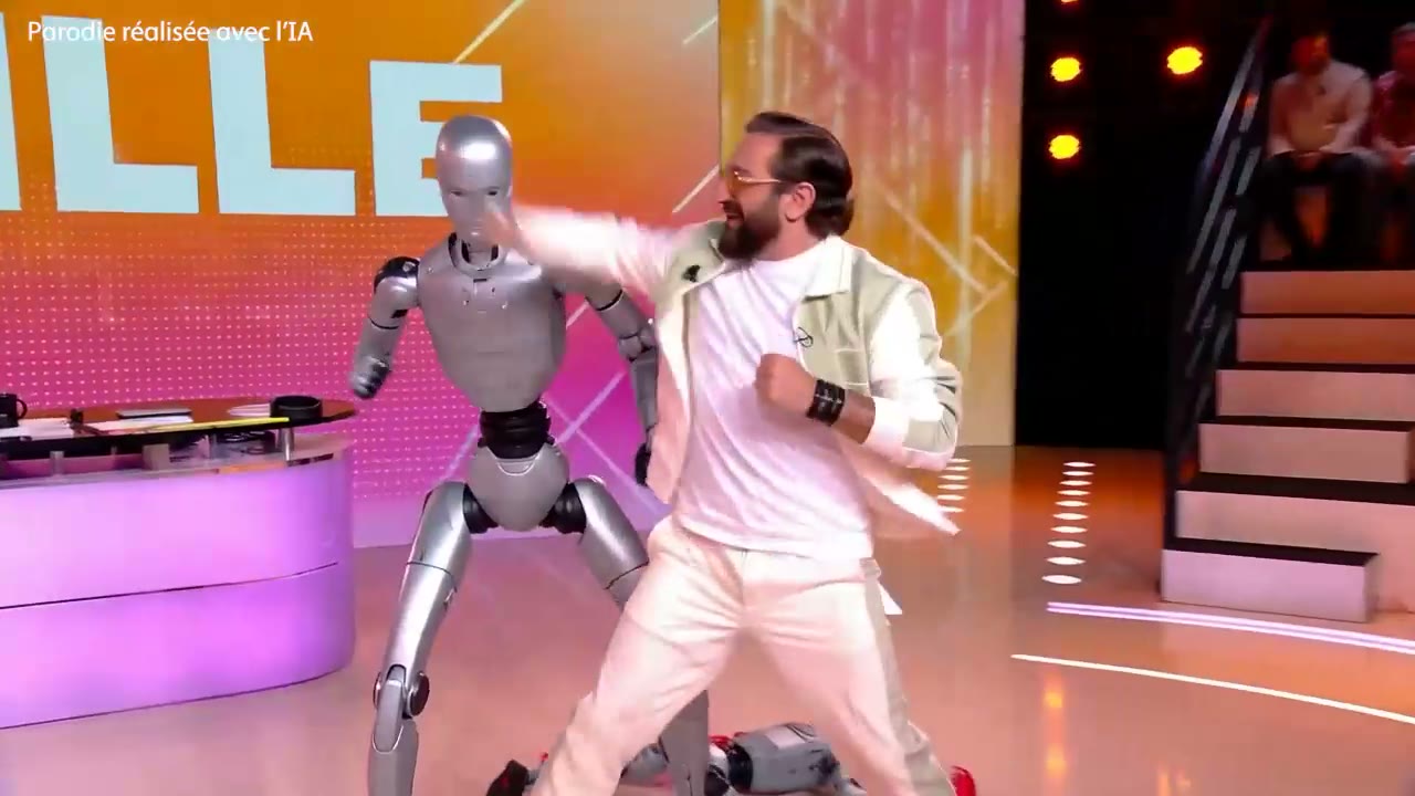 Le premier échange avec l'animateur, en plein direct