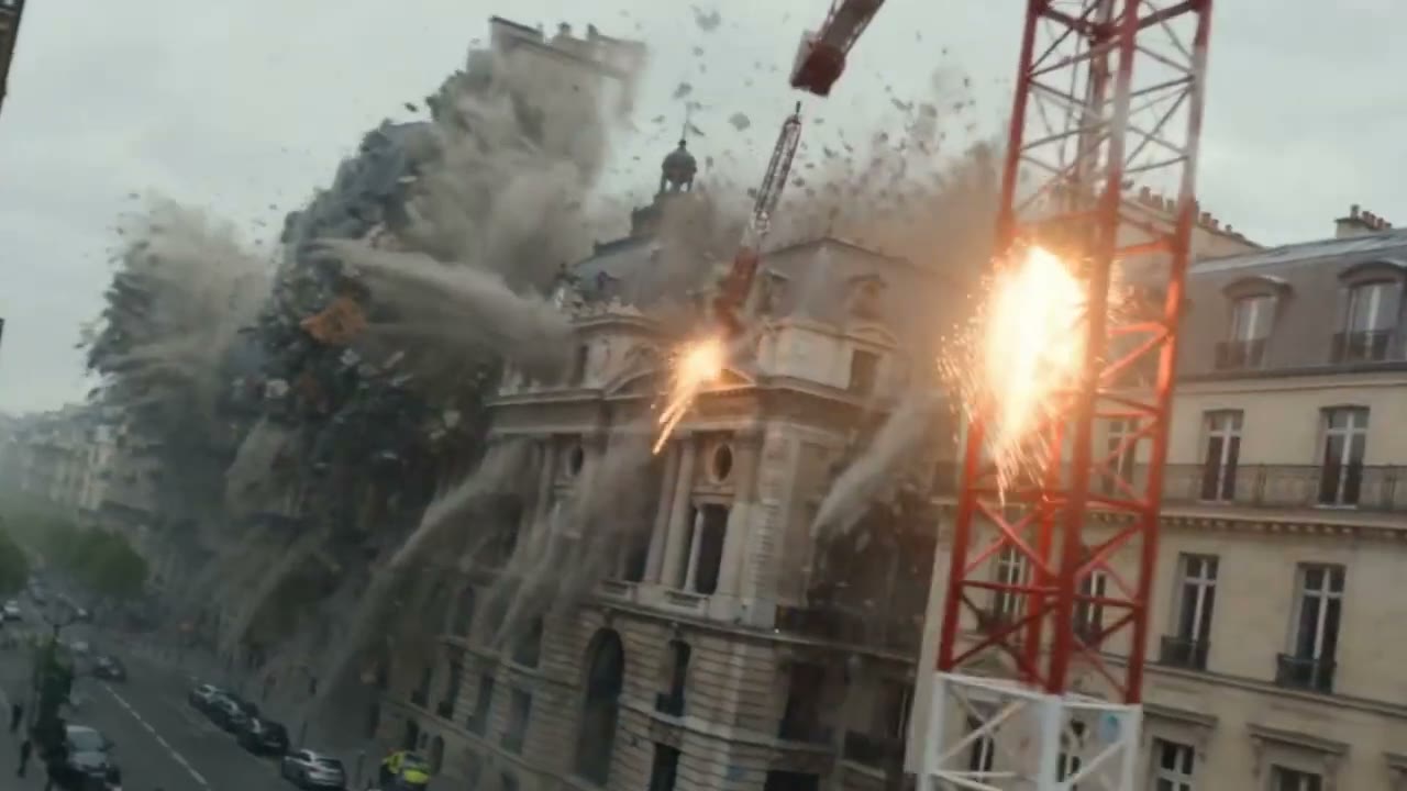 Un immeuble haussmannien s'effondre en pleine rue