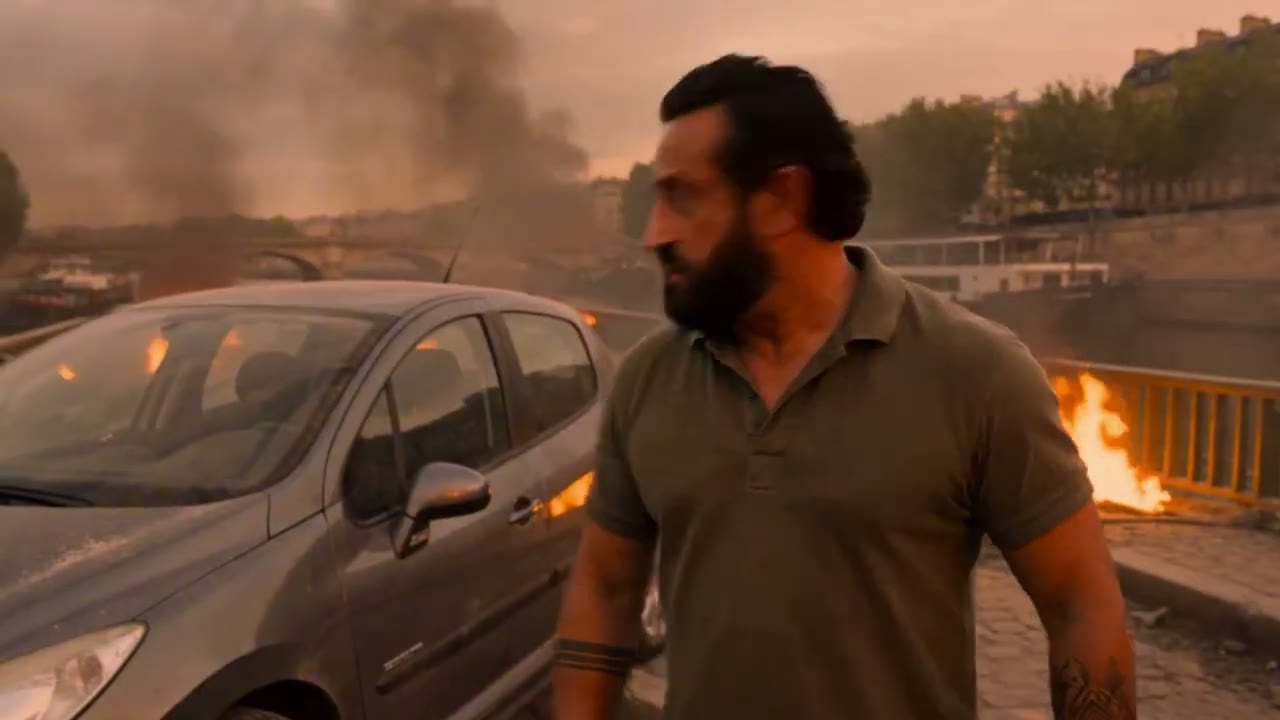 Dernier regard sur la ville en feu, plan de fin